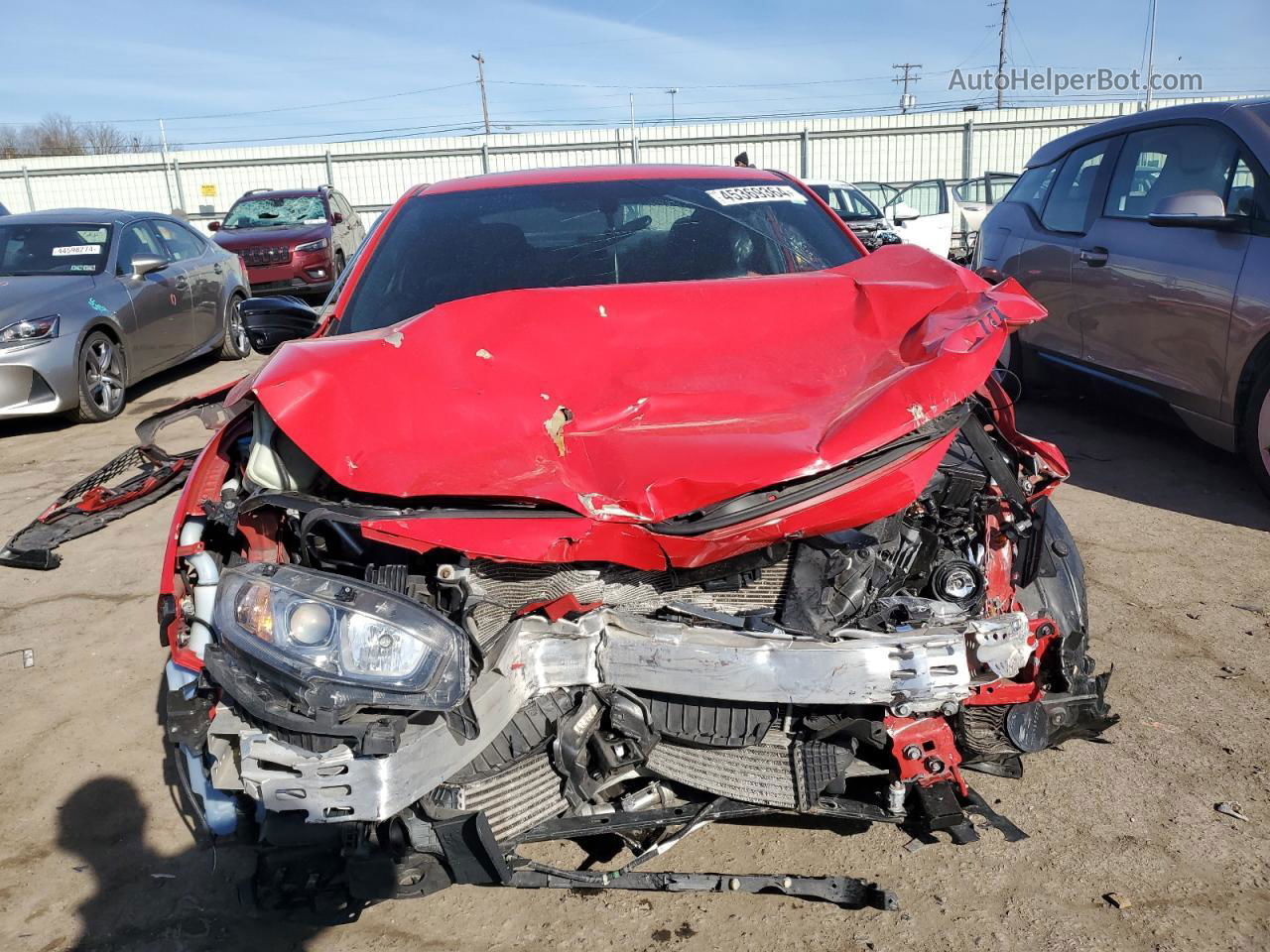 2017 Honda Civic Si Red vin: 2HGFC3A50HH753565