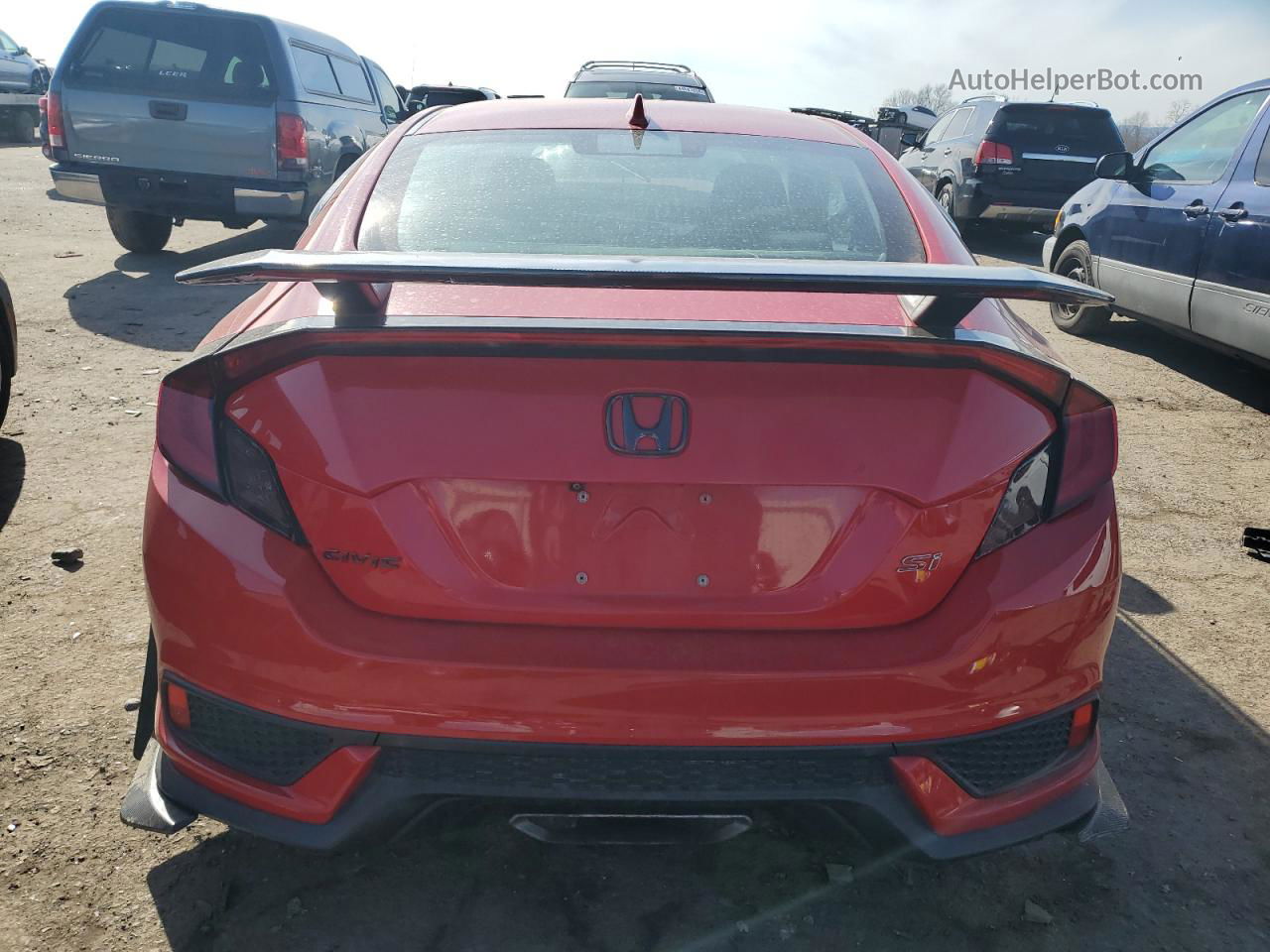 2017 Honda Civic Si Red vin: 2HGFC3A50HH753565