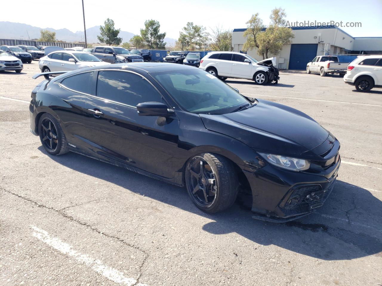 2019 Honda Civic Si Black vin: 2HGFC3A50KH753525