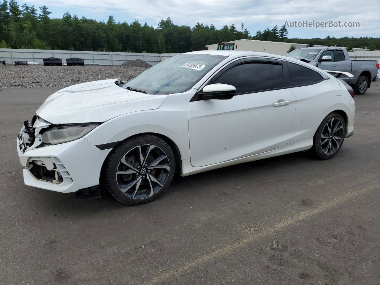 2017 Honda Civic Si White vin: 2HGFC3A53HH753155