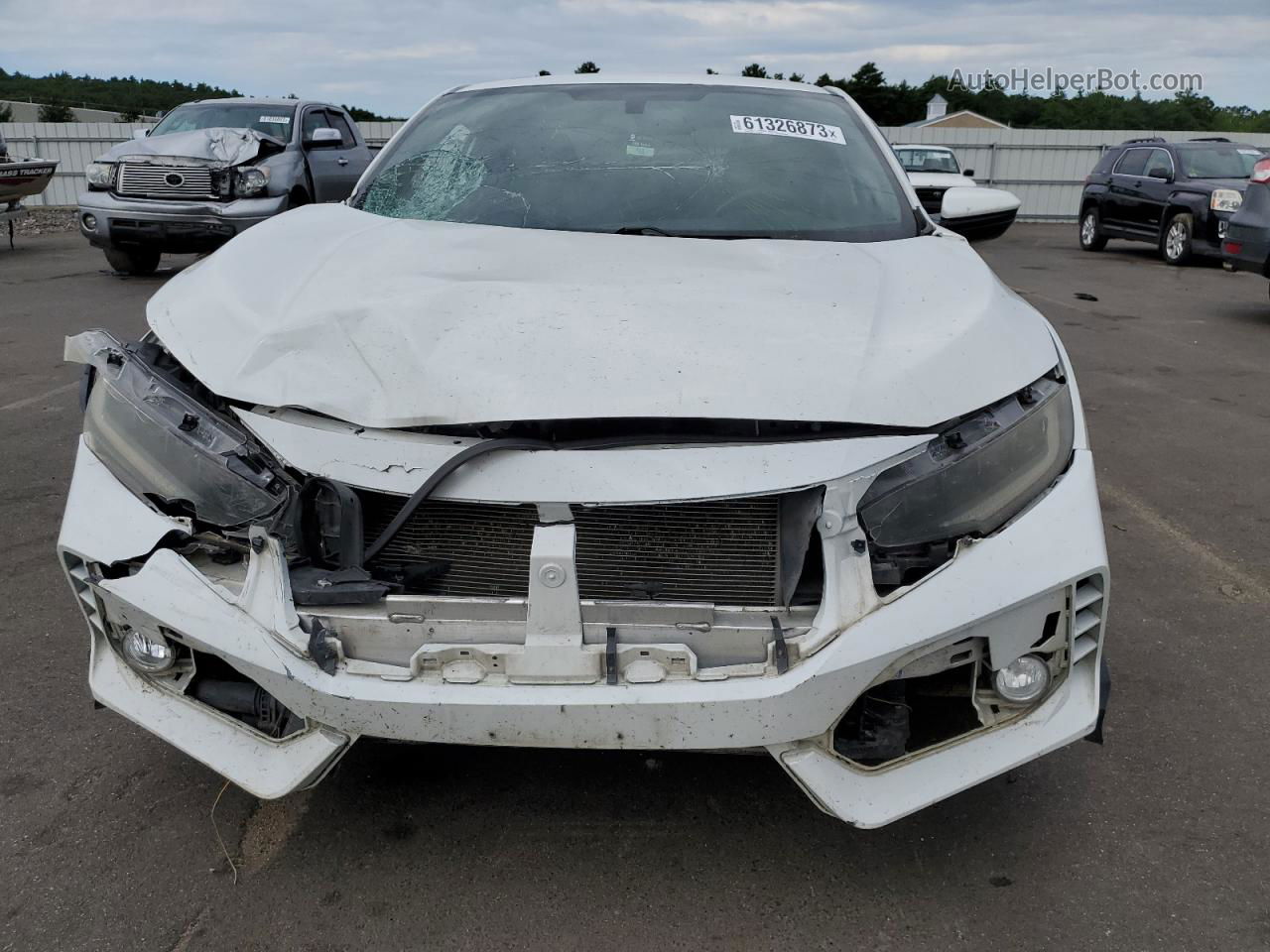 2017 Honda Civic Si White vin: 2HGFC3A53HH753155