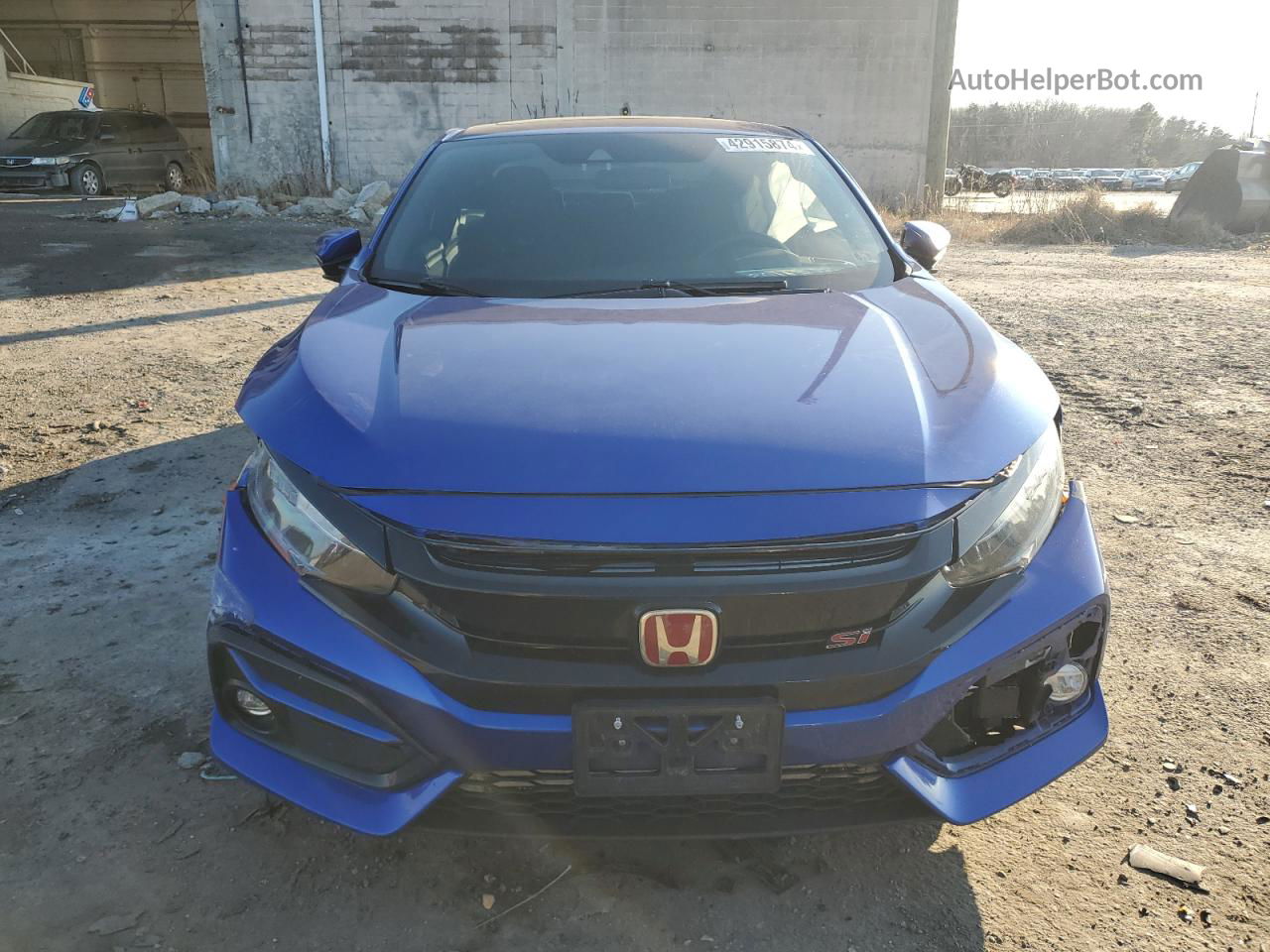 2020 Honda Civic Si Blue vin: 2HGFC3A53LH752242