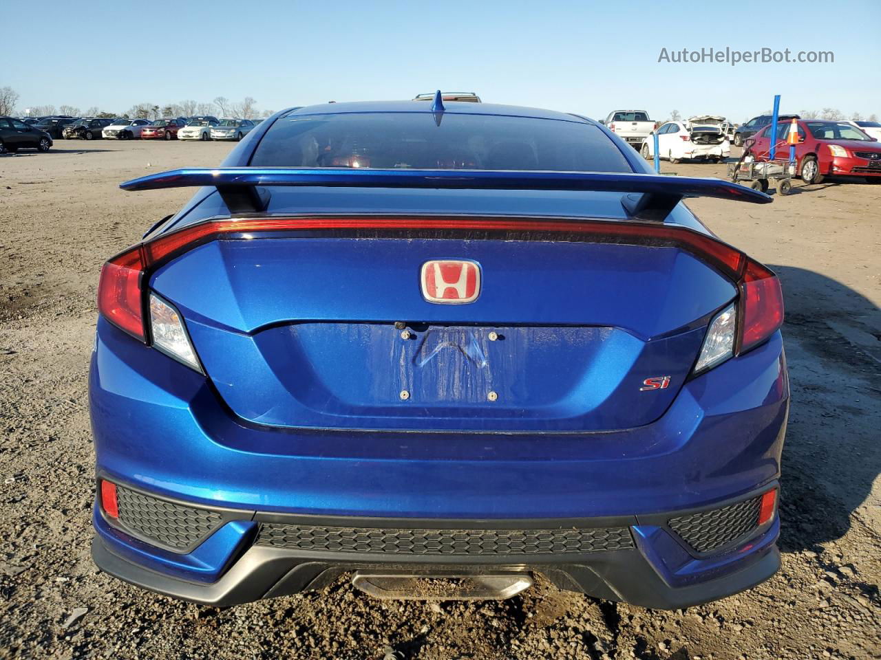 2020 Honda Civic Si Синий vin: 2HGFC3A53LH752242