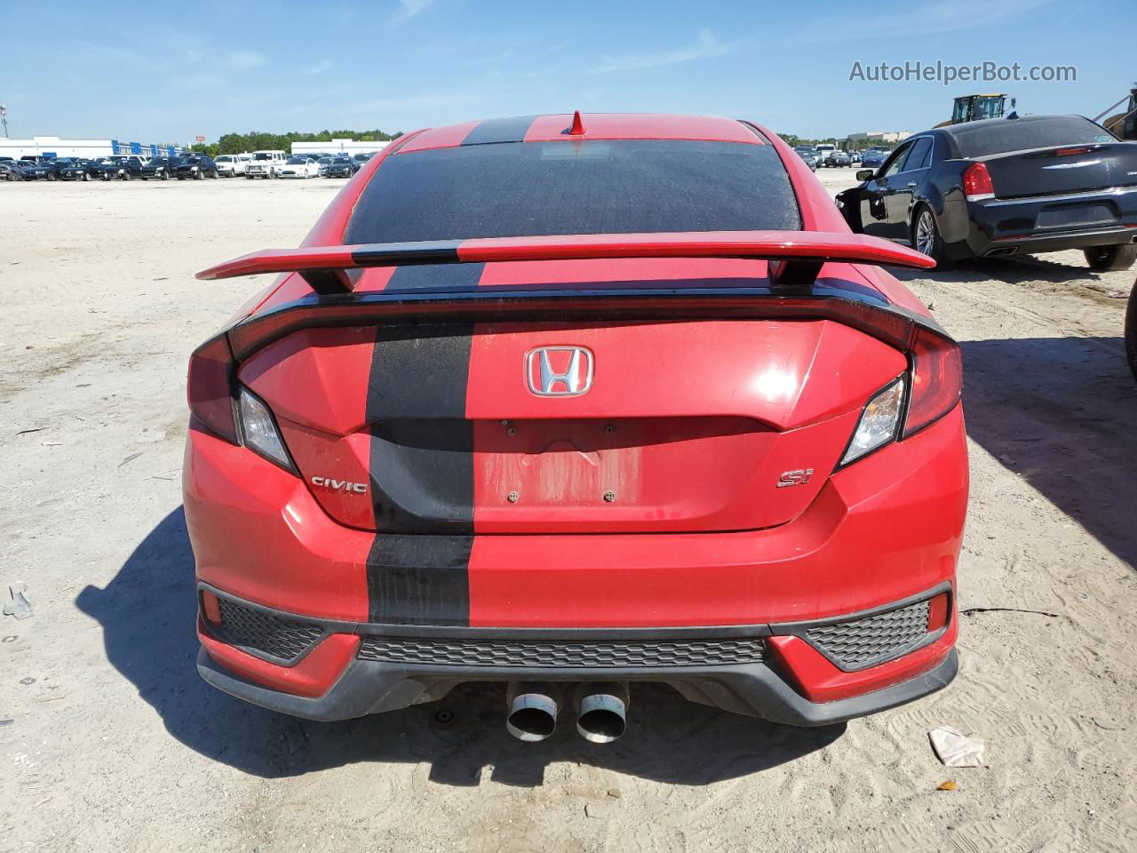 2017 Honda Civic Si Red vin: 2HGFC3A54HH752998