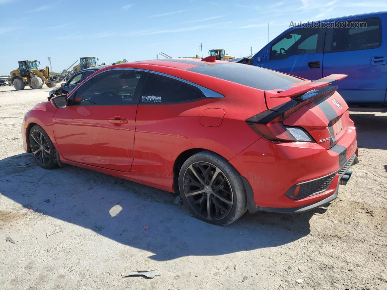 2017 Honda Civic Si Red vin: 2HGFC3A54HH752998