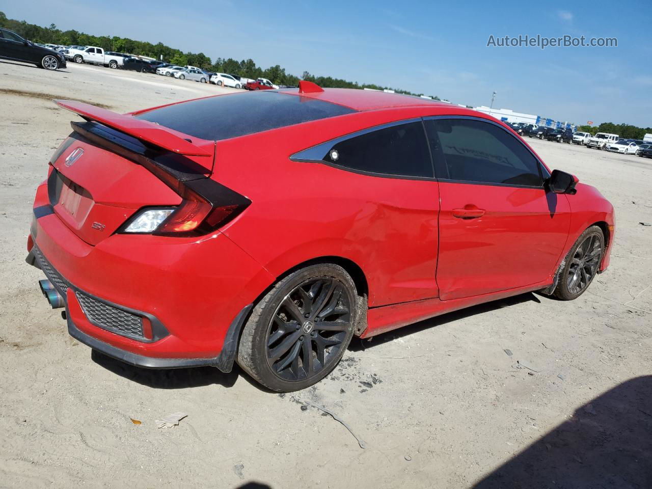 2017 Honda Civic Si Red vin: 2HGFC3A54HH752998