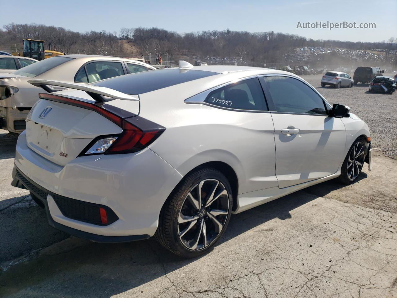 2019 Honda Civic Si White vin: 2HGFC3A55KH751897