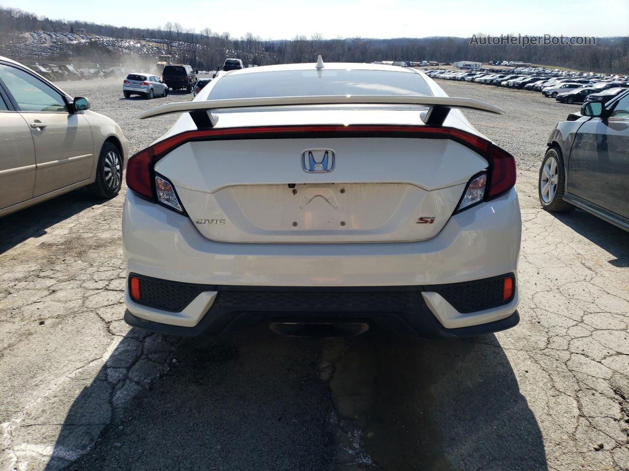 2019 Honda Civic Si White vin: 2HGFC3A55KH751897