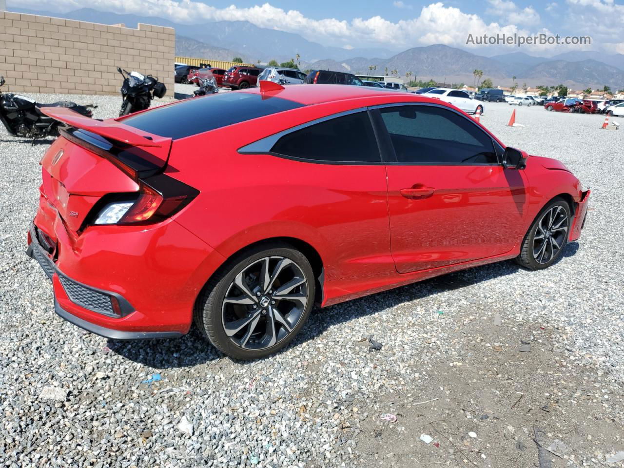 2019 Honda Civic Si Red vin: 2HGFC3A57KH753621