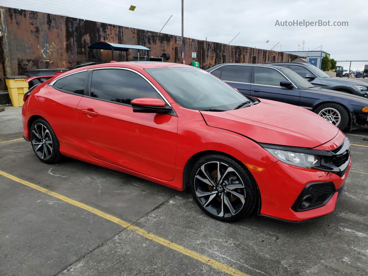 2019 Honda Civic Si Red vin: 2HGFC3A57KH753621