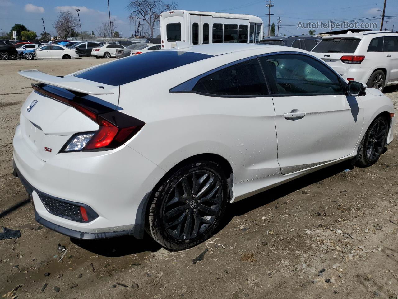 2020 Honda Civic Si White vin: 2HGFC3A5XLH750424