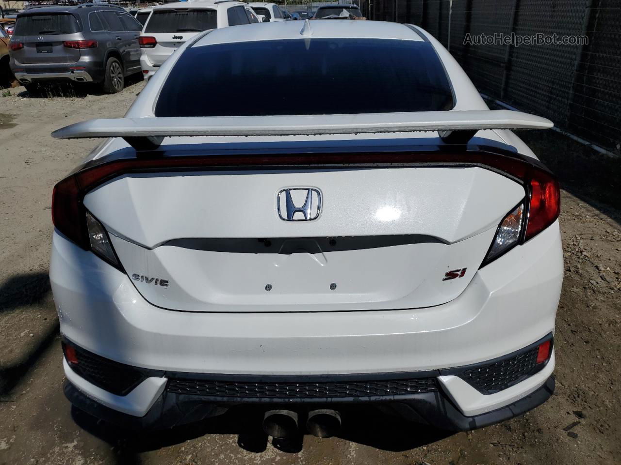 2020 Honda Civic Si White vin: 2HGFC3A5XLH750424