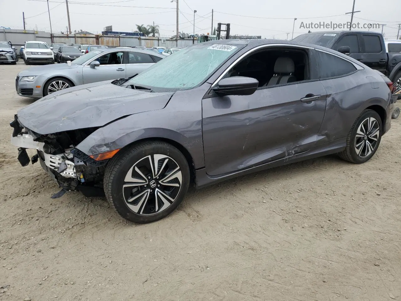 2016 Honda Civic Ex Gray vin: 2HGFC3B30GH360502