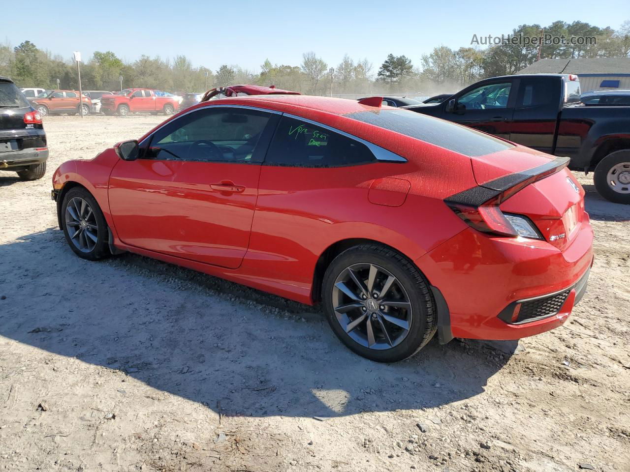 2019 Honda Civic Ex Red vin: 2HGFC3B30KH356393