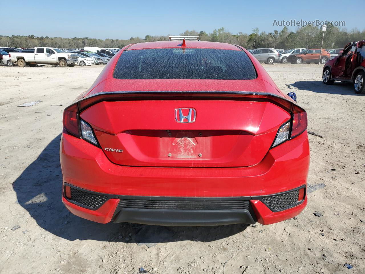 2019 Honda Civic Ex Red vin: 2HGFC3B30KH356393