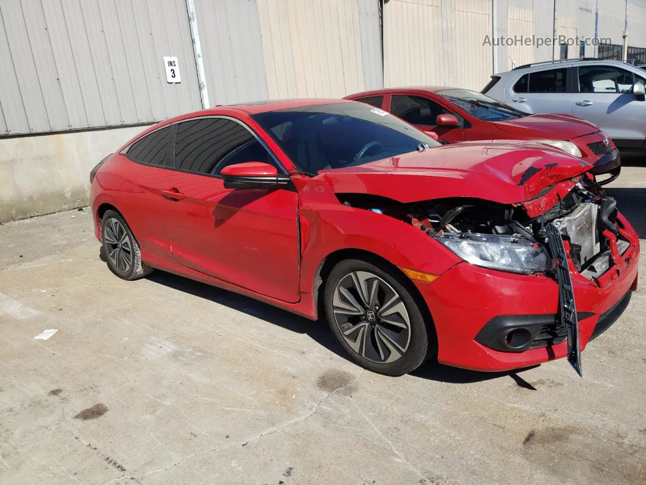 2016 Honda Civic Ex Red vin: 2HGFC3B32GH356127