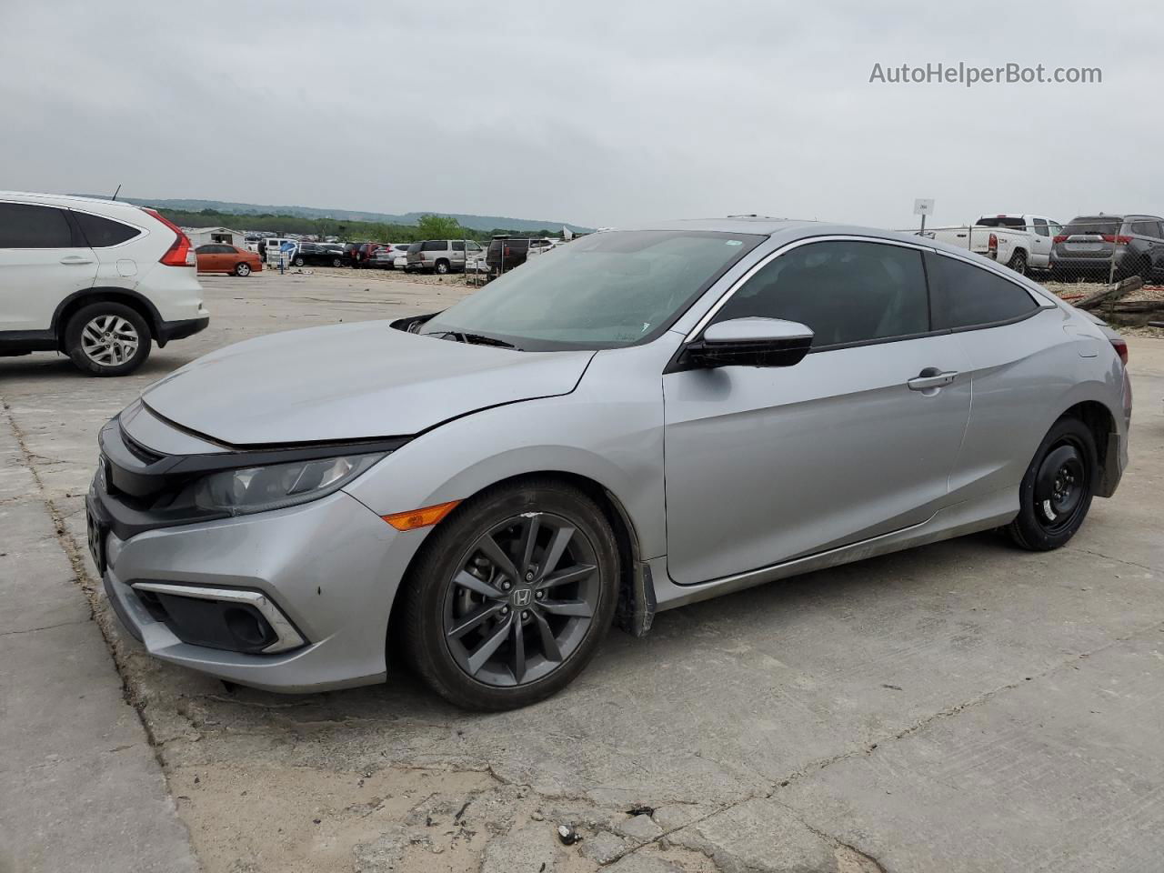 2019 Honda Civic Ex Silver vin: 2HGFC3B33KH357120