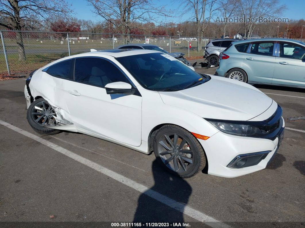 2020 Honda Civic Ex  White vin: 2HGFC3B35LH350851