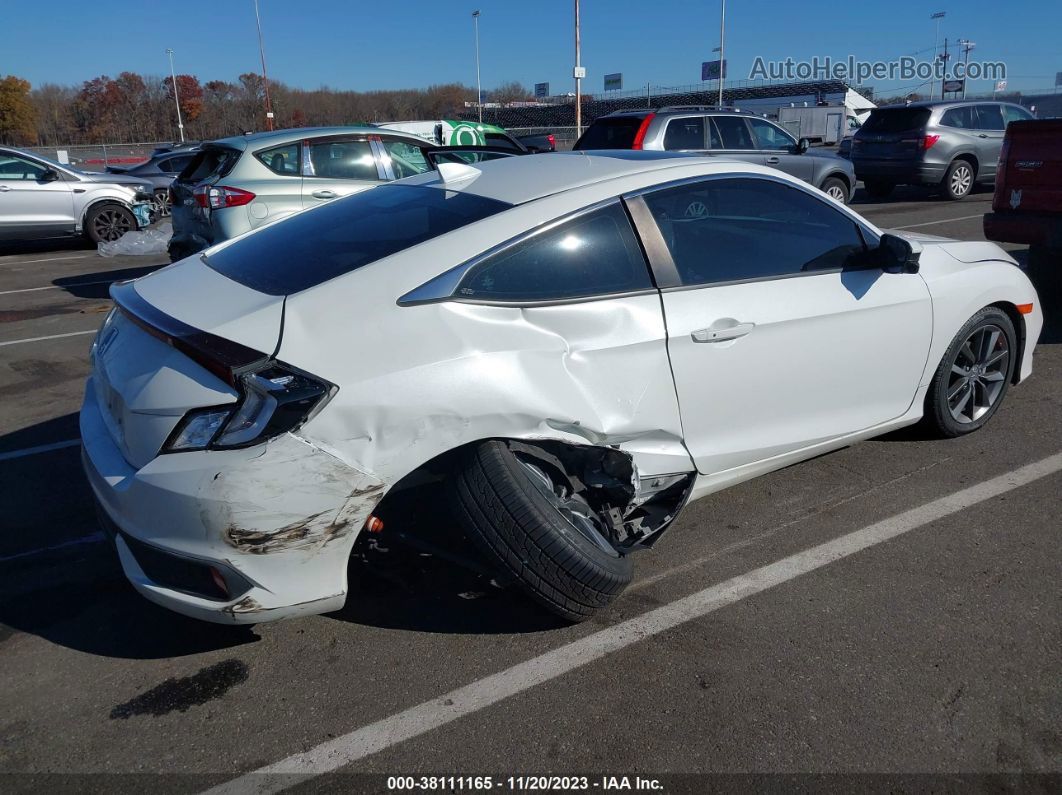 2020 Honda Civic Ex  White vin: 2HGFC3B35LH350851