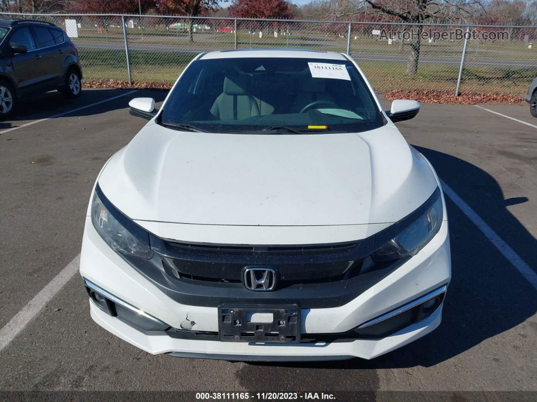 2020 Honda Civic Ex  White vin: 2HGFC3B35LH350851