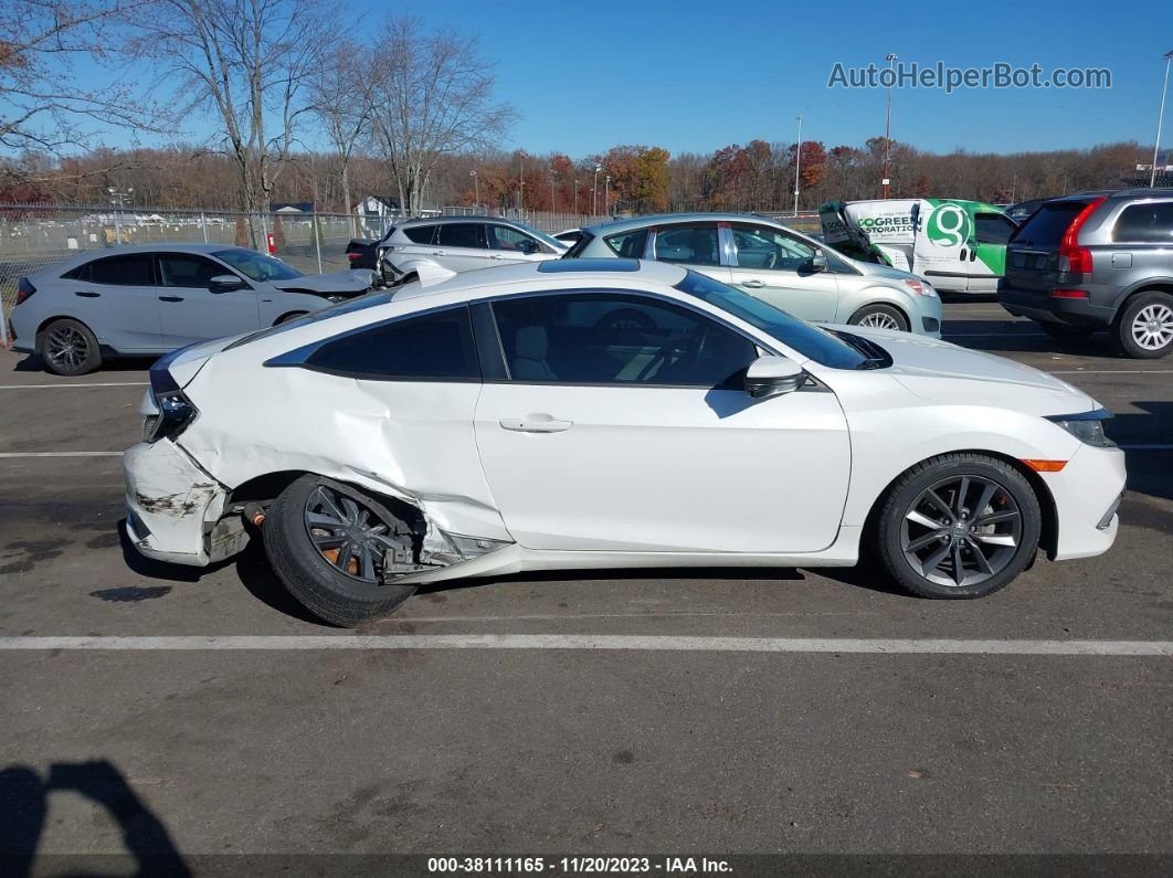 2020 Honda Civic Ex  White vin: 2HGFC3B35LH350851