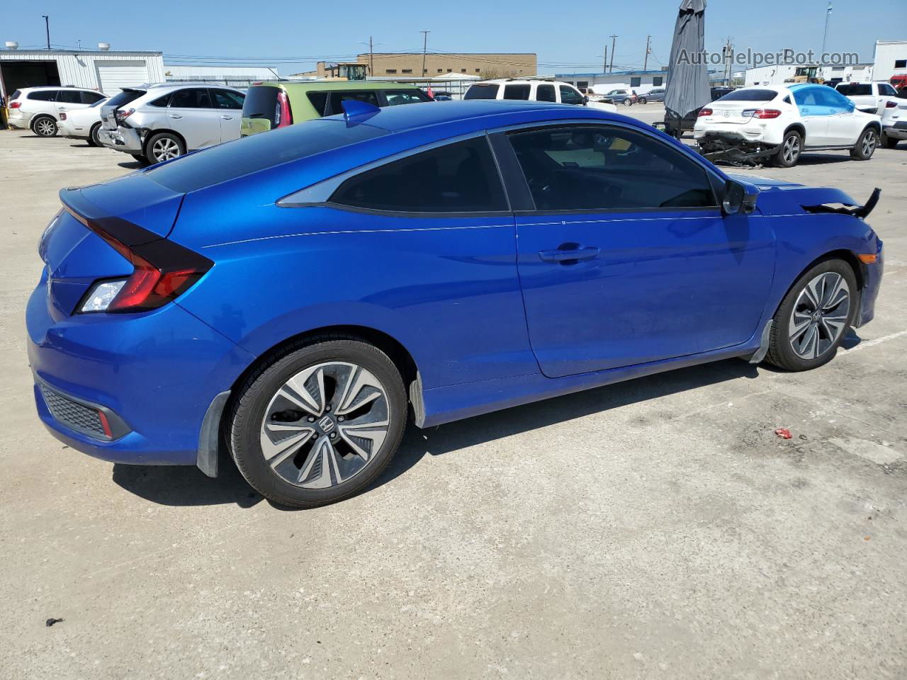 2017 Honda Civic Ex Blue vin: 2HGFC3B36HH359551