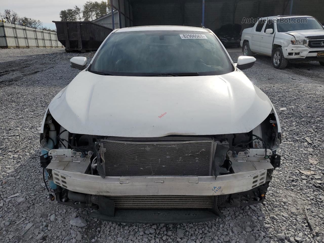 2016 Honda Civic Ex White vin: 2HGFC3B37GH354230