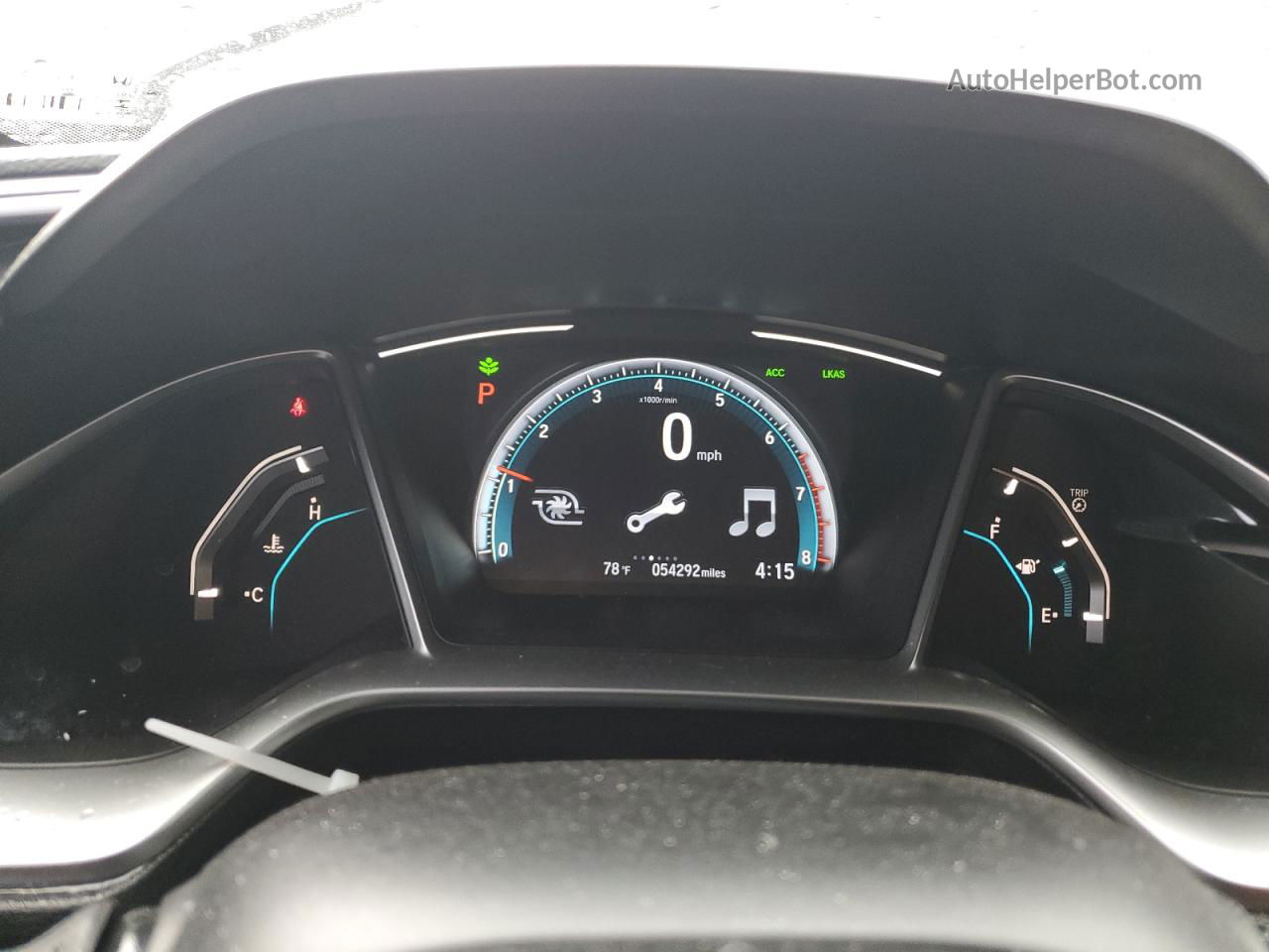 2019 Honda Civic Ex Gray vin: 2HGFC3B37KH352471