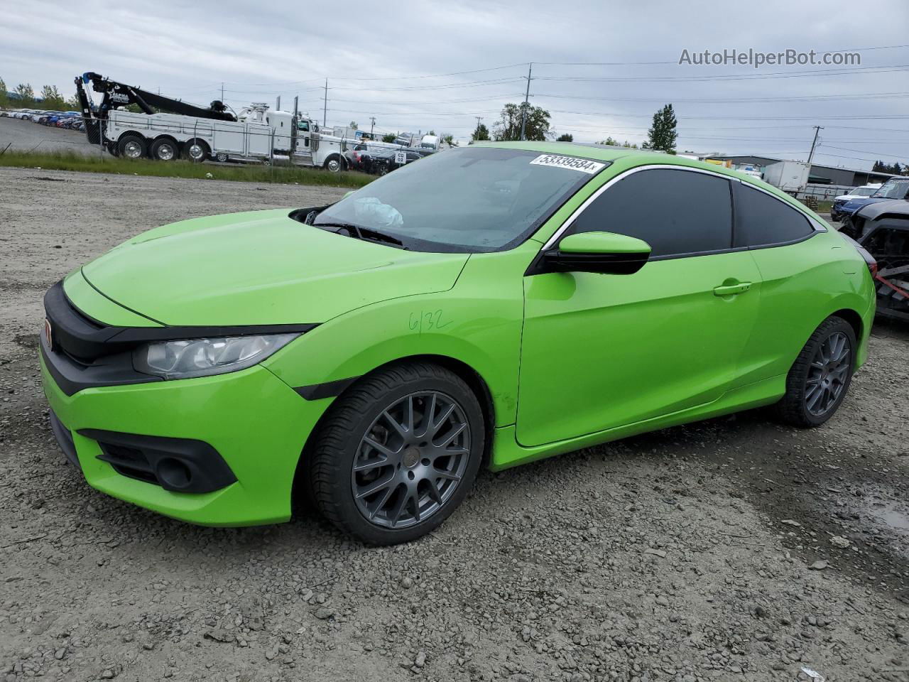 2016 Honda Civic Ex Green vin: 2HGFC3B38GH358142