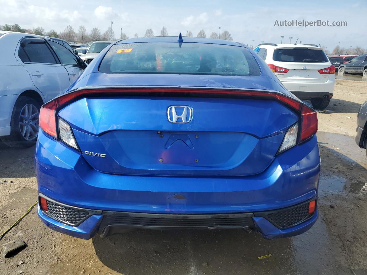 2016 Honda Civic Ex Синий vin: 2HGFC3B38GH362157