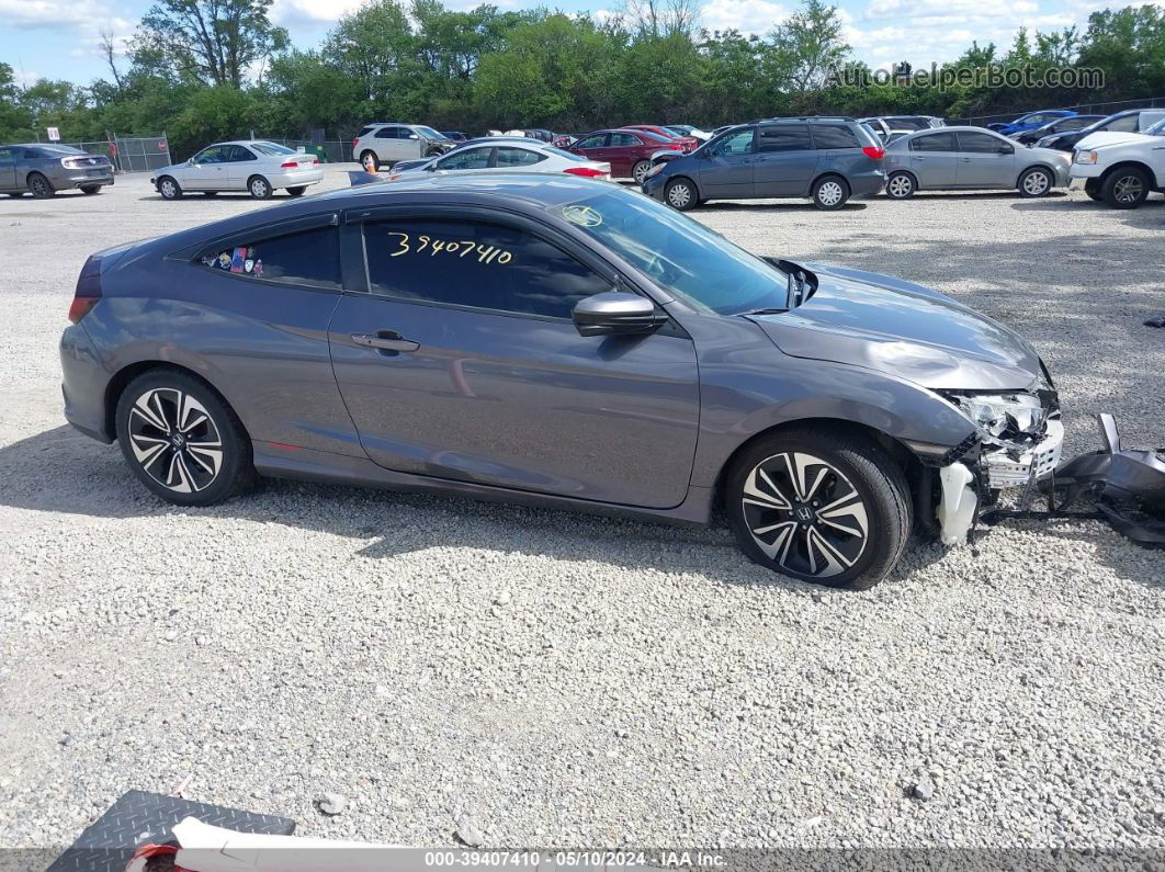 2017 Honda Civic Ex-t Gray vin: 2HGFC3B39HH351122