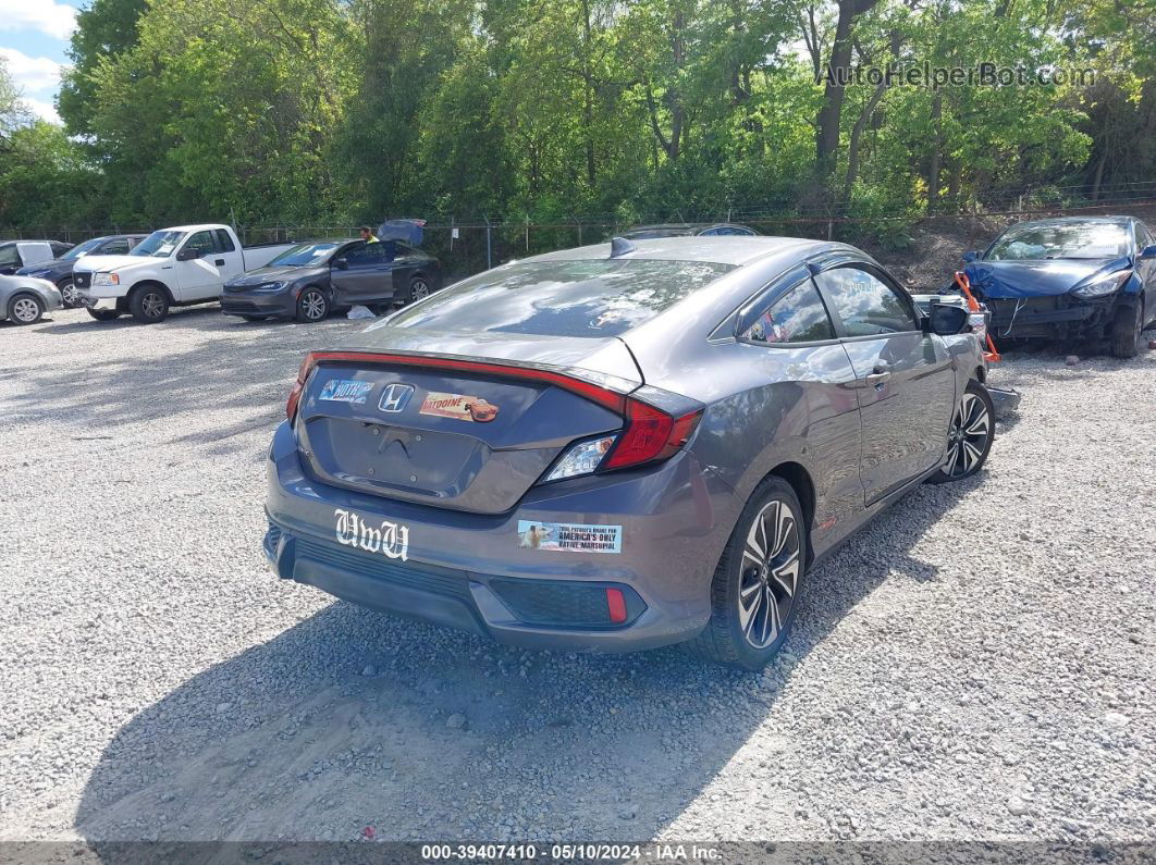 2017 Honda Civic Ex-t Gray vin: 2HGFC3B39HH351122