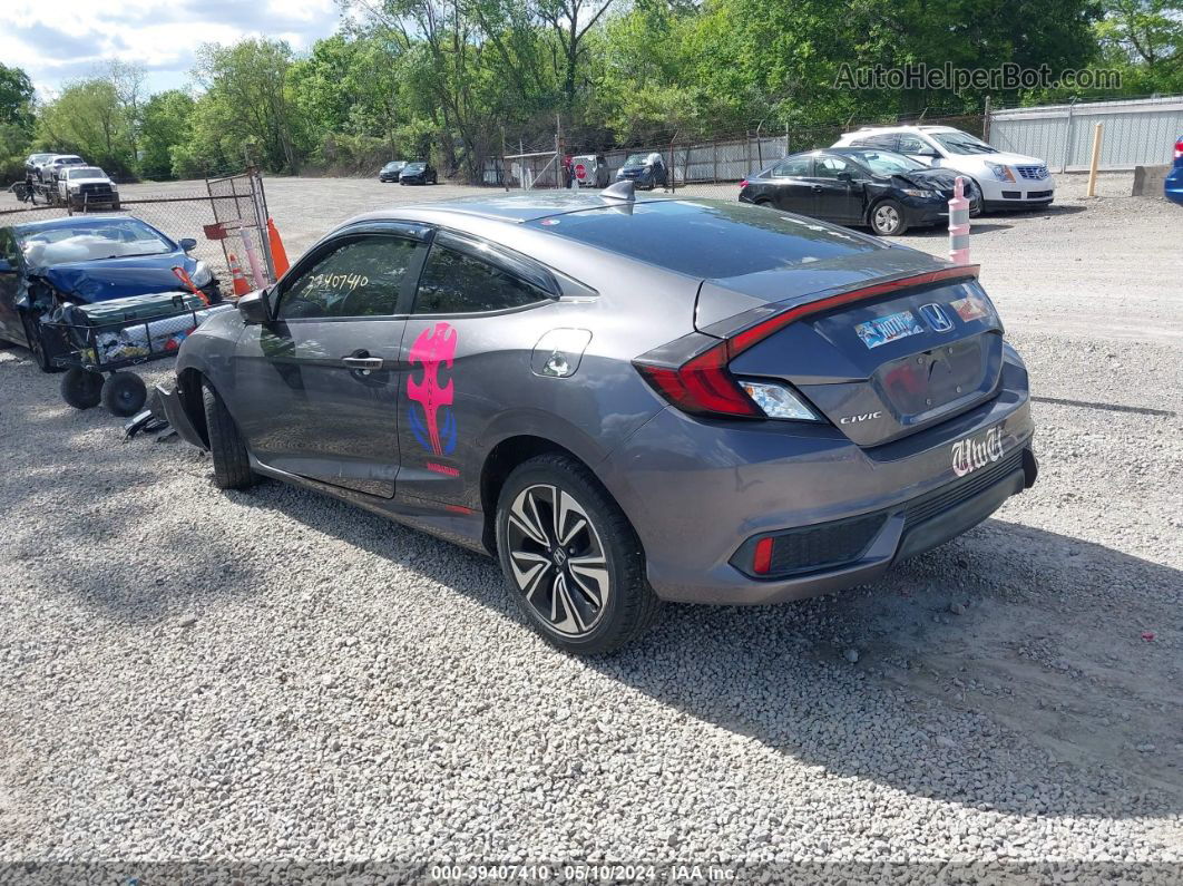 2017 Honda Civic Ex-t Gray vin: 2HGFC3B39HH351122