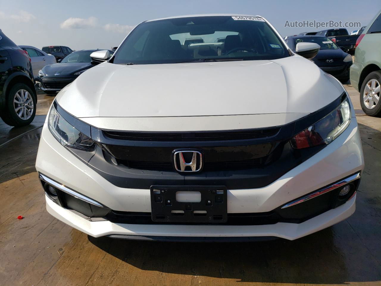 2020 Honda Civic Ex White vin: 2HGFC3B3XLH352000