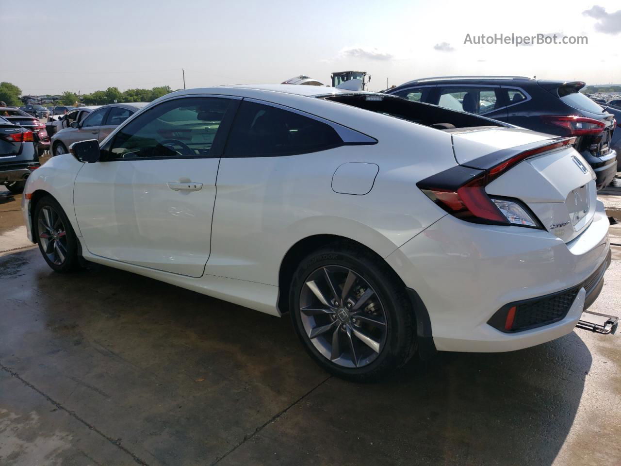 2020 Honda Civic Ex White vin: 2HGFC3B3XLH352000