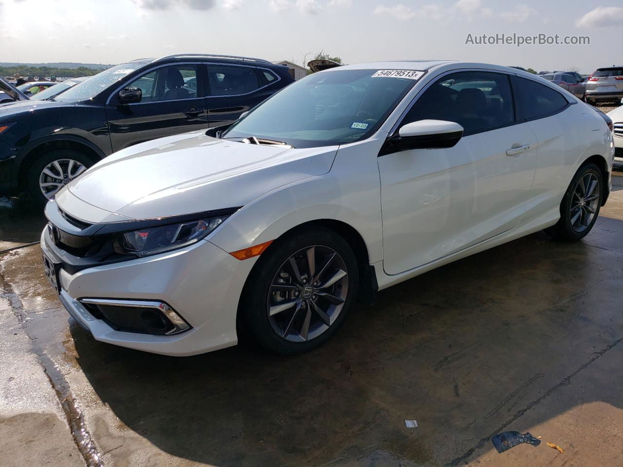 2020 Honda Civic Ex White vin: 2HGFC3B3XLH352000