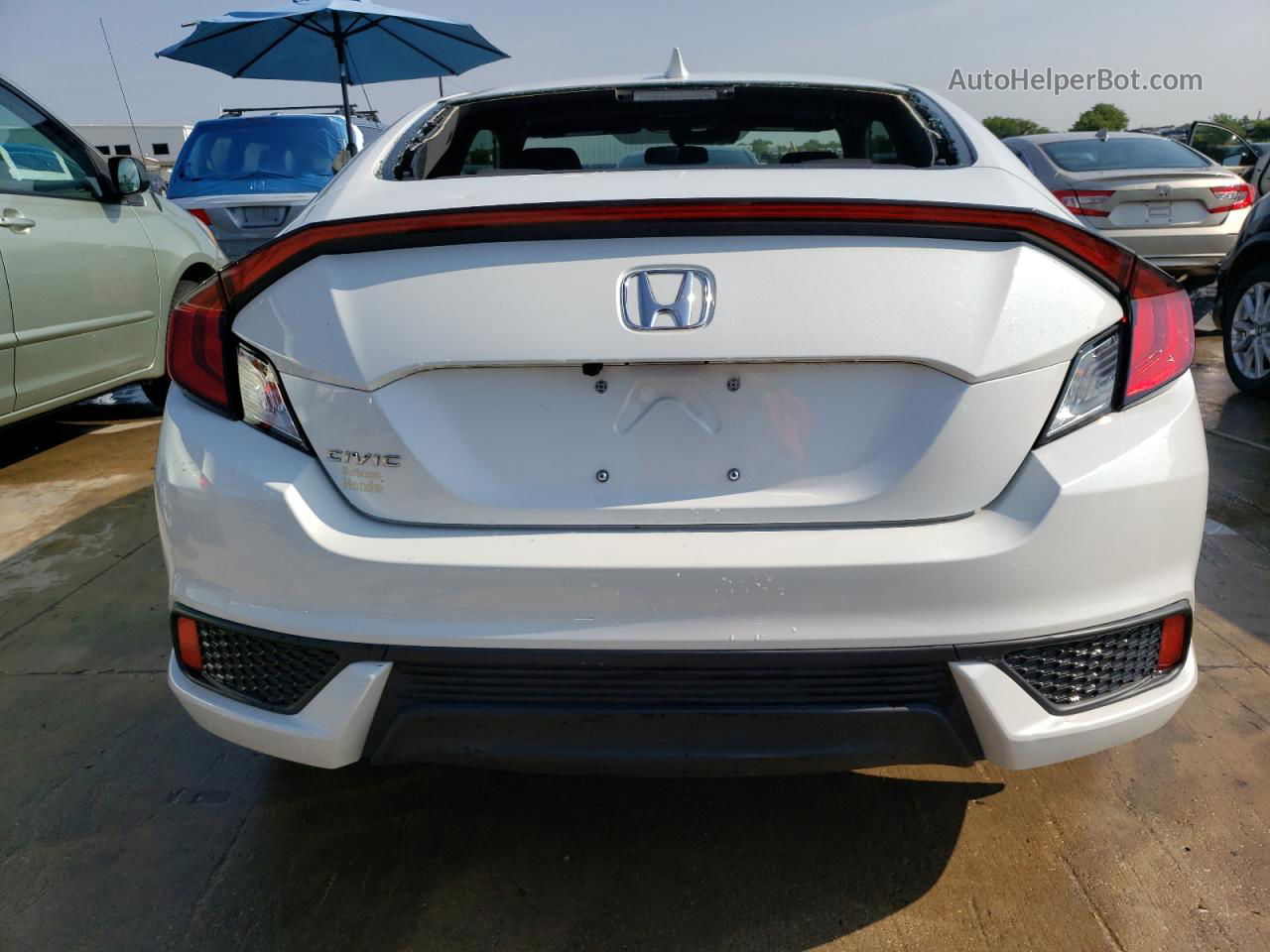 2020 Honda Civic Ex White vin: 2HGFC3B3XLH352000