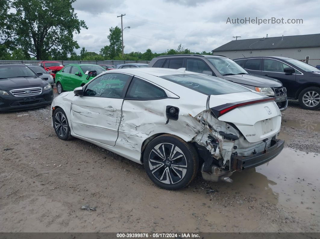 2017 Honda Civic Ex-l White vin: 2HGFC3B72HH354477