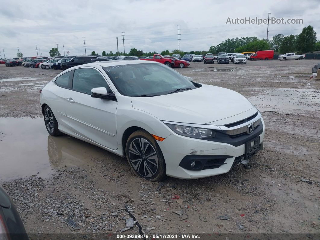 2017 Honda Civic Ex-l White vin: 2HGFC3B72HH354477