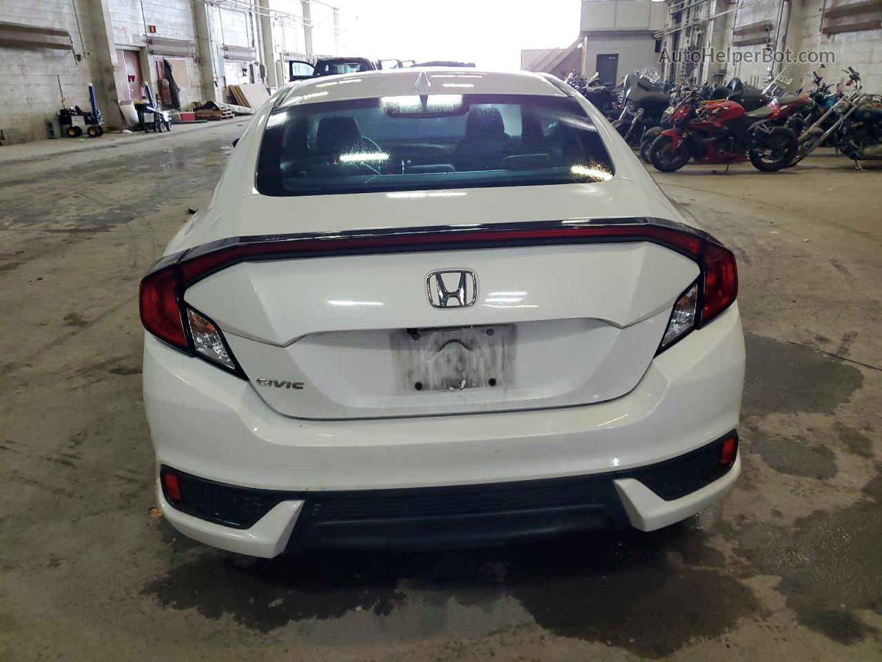 2017 Honda Civic Exl White vin: 2HGFC3B73HH356836