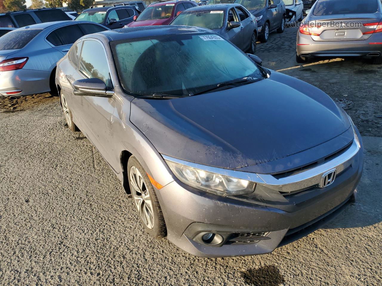 2017 Honda Civic Exl Gray vin: 2HGFC3B7XHH352413