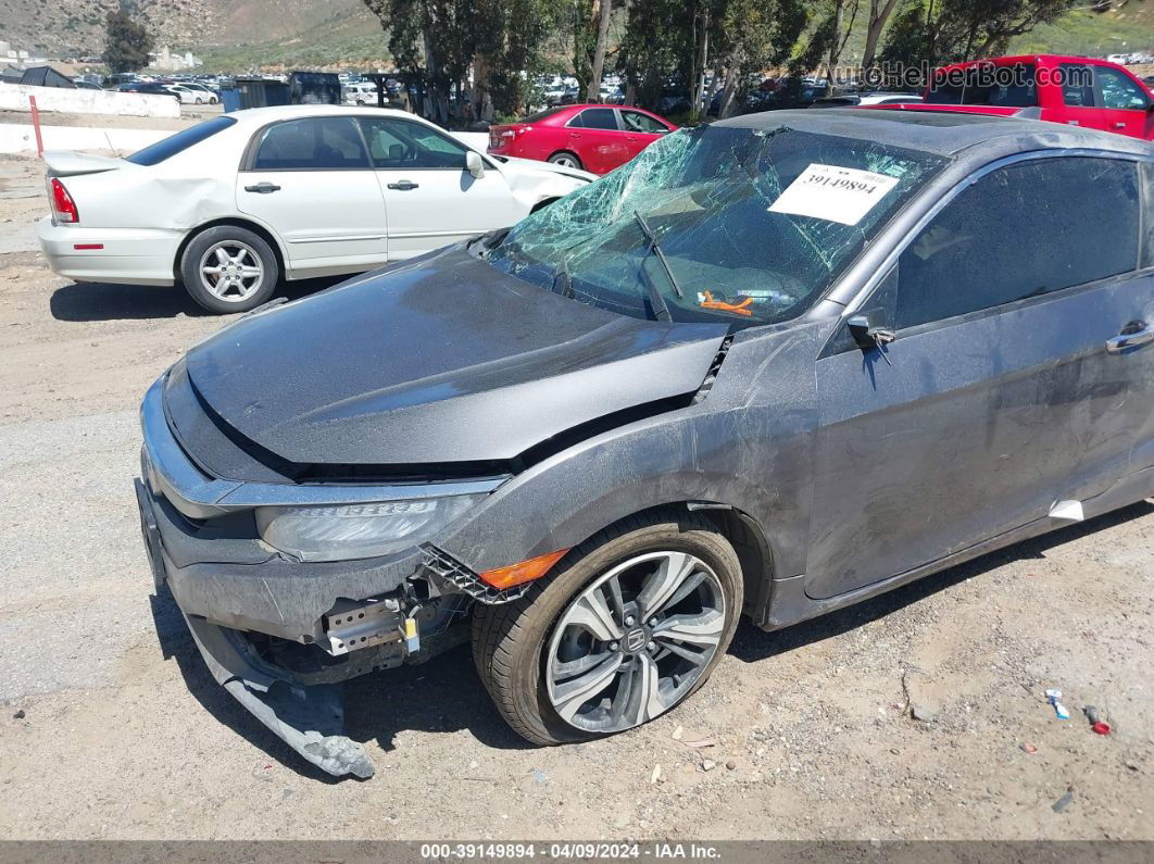 2017 Honda Civic Touring Gray vin: 2HGFC3B91HH354567