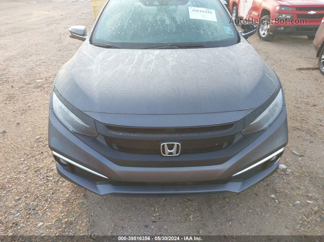 2019 Honda Civic Touring Gray vin: 2HGFC3B91KH356116