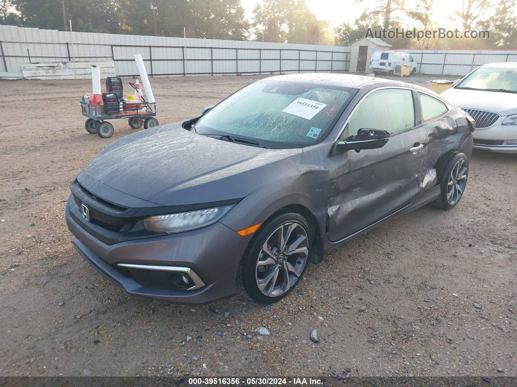 2019 Honda Civic Touring Серый vin: 2HGFC3B91KH356116