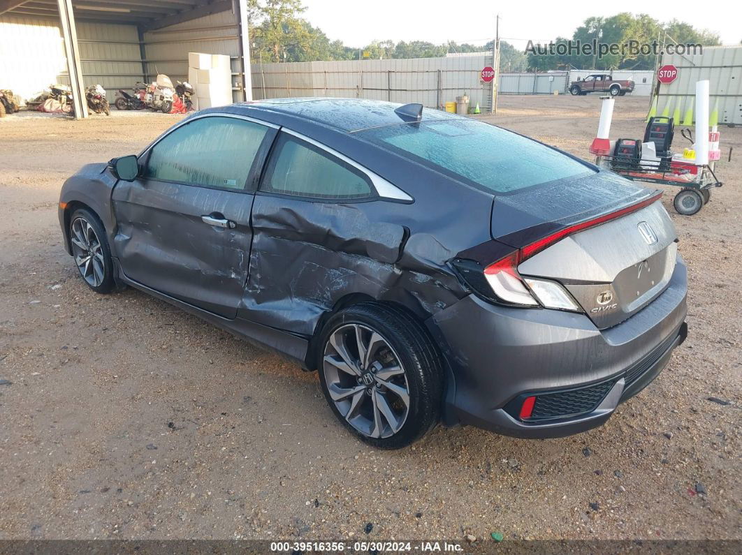 2019 Honda Civic Touring Gray vin: 2HGFC3B91KH356116