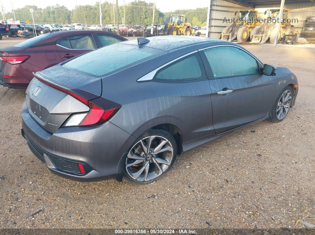 2019 Honda Civic Touring Gray vin: 2HGFC3B91KH356116