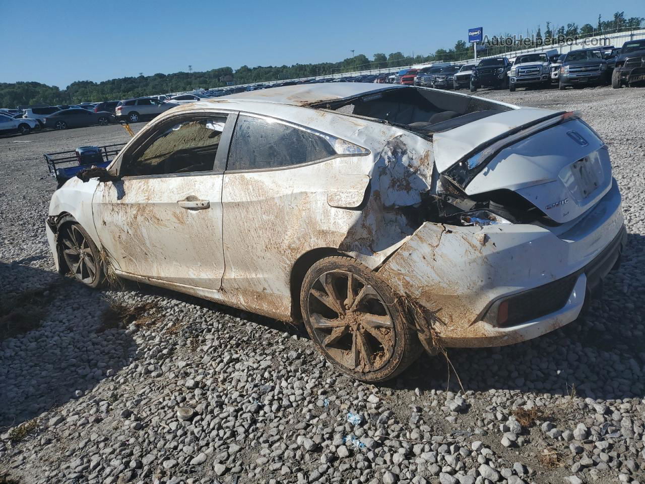 2019 Honda Civic Sport White vin: 2HGFC4A84KH309581