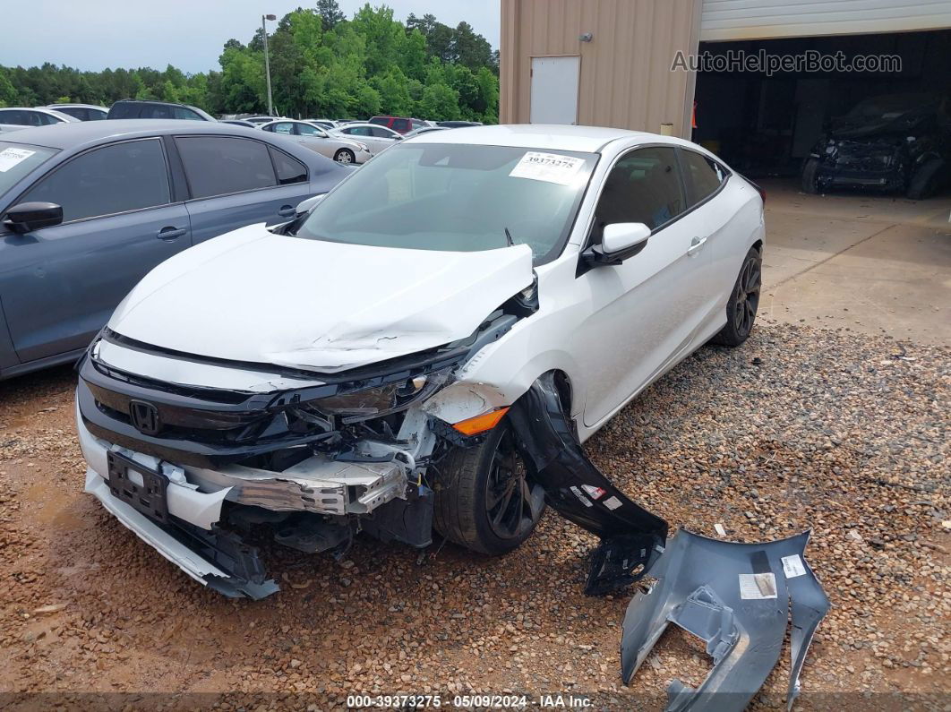 2020 Honda Civic Sport White vin: 2HGFC4A88LH303736