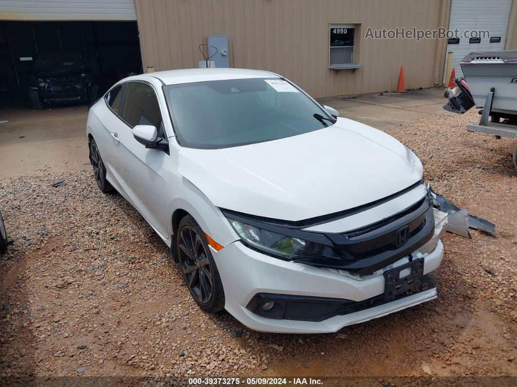 2020 Honda Civic Sport White vin: 2HGFC4A88LH303736