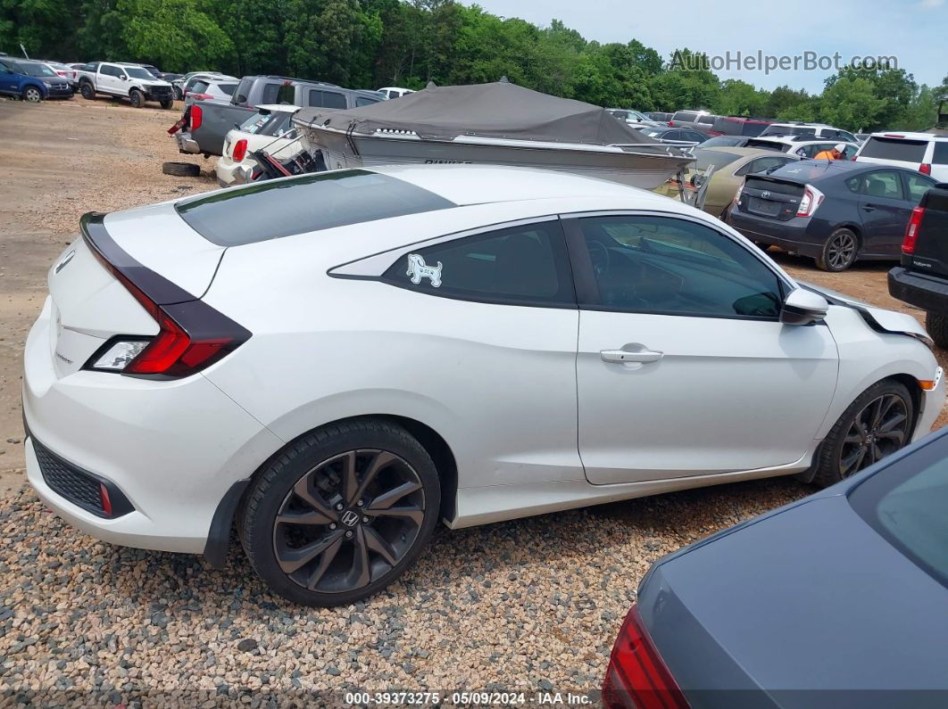 2020 Honda Civic Sport White vin: 2HGFC4A88LH303736